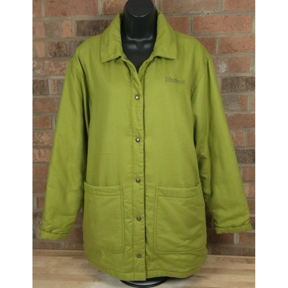 Marmot Mountain Works Womens Lanigan Green Insulated Jacket Size Large
